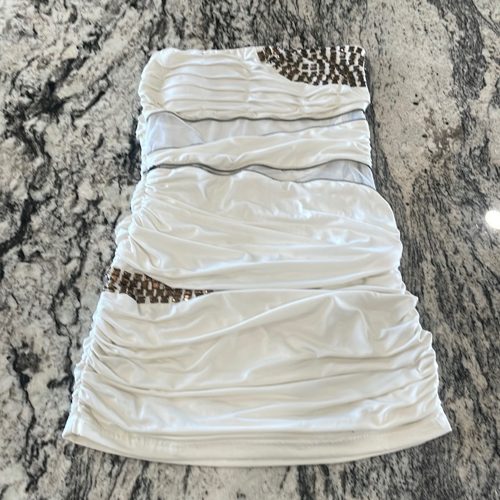 Ark & Co Cream Mini Dress M